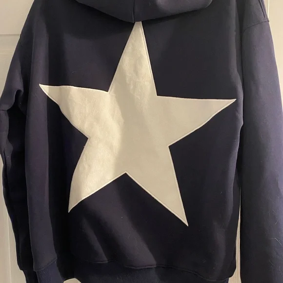 Aelfric Eden Navy Blue Star Hoodie- small - Picture 2 of 4